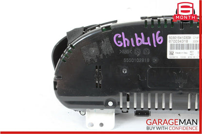14-17 Maserati Ghibli Speedometer Odometer Instrument Cluster Gauge