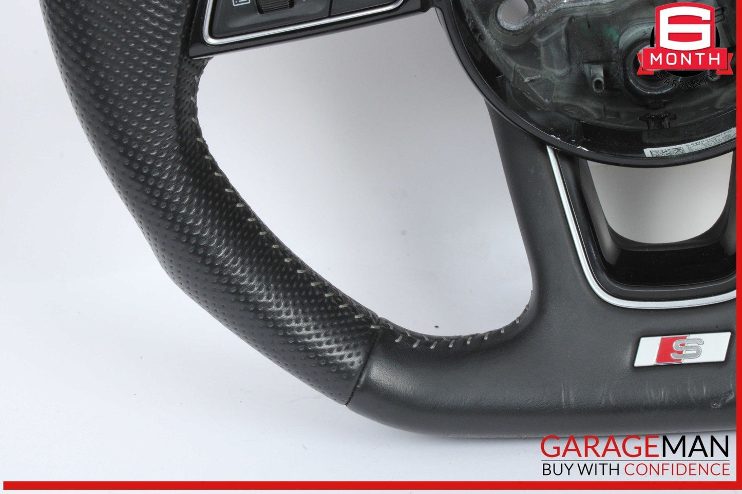 17-20 Audi S5 S4 Front Left Side Steering Wheel w/ Paddle Shifters Black OEM