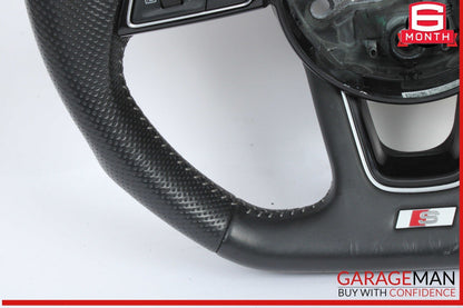 17-20 Audi S5 S4 Front Left Side Steering Wheel w/ Paddle Shifters Black OEM