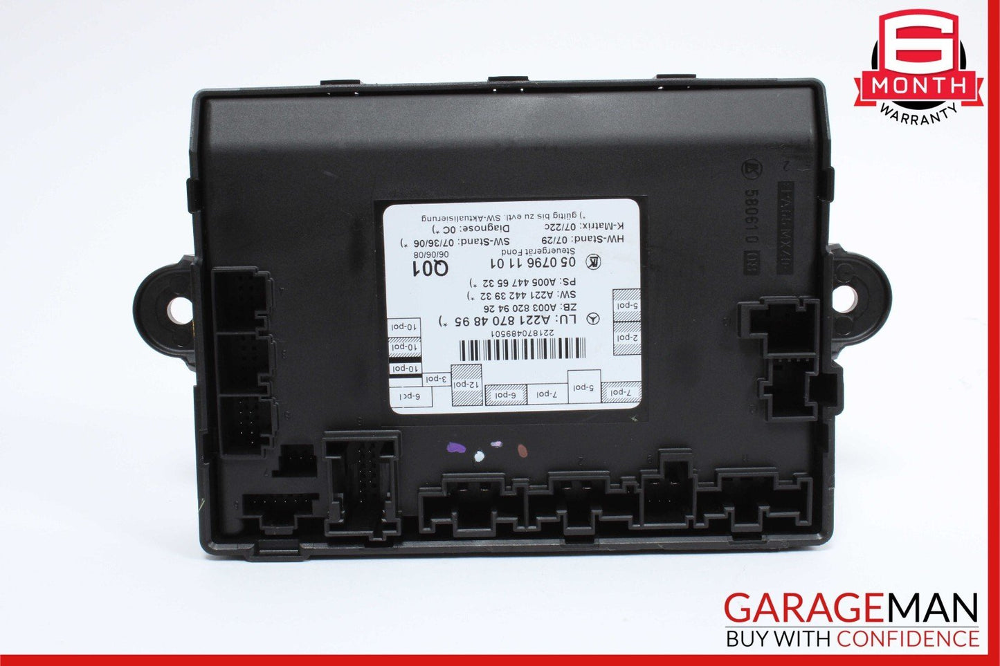 07-13 Mercedes W221 S550 S400 Rear Right or Left Side Door Control Module OEM