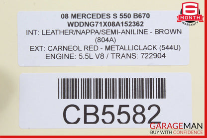 07-14 Mercedes W216 CL550 CL63 Active Body Control ABC Suspension Module Control