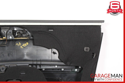 07-15 Audi Q7 Front Left Driver Side Door Interior Panel Trim Cover Black OEM