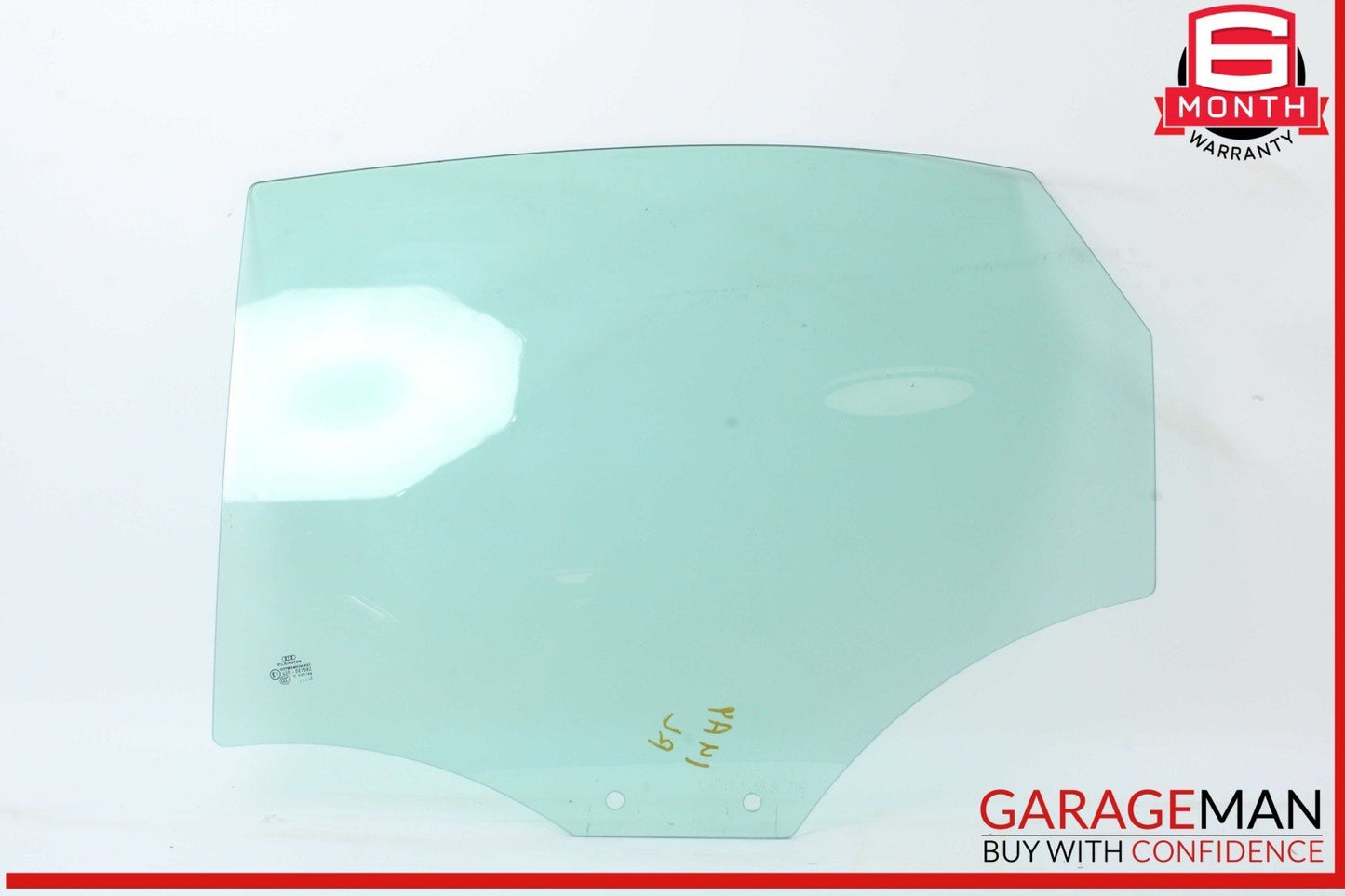 09-16 Audi A4 S4 Rear Left Driver Side Door Window Glass OEM