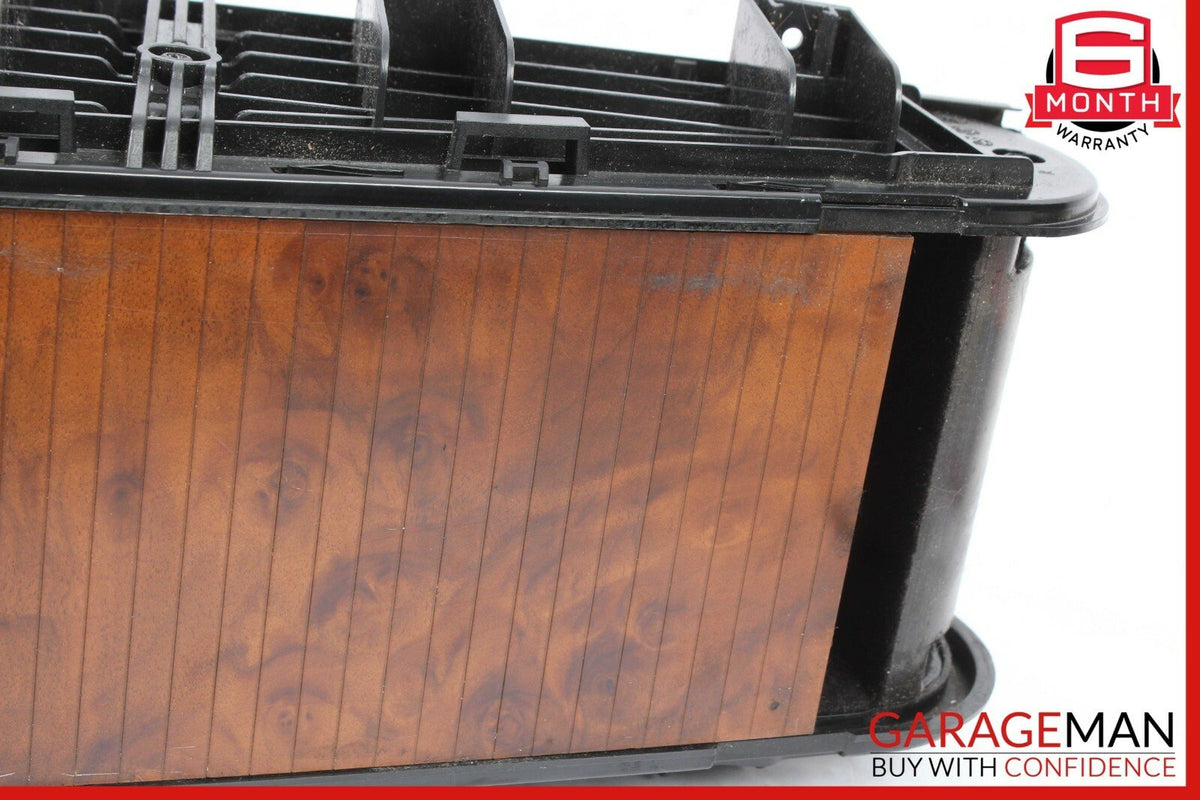 06-11 Mercedes W219 CLS500 Rear Center Console Storage Armrest Arm Rest Wood