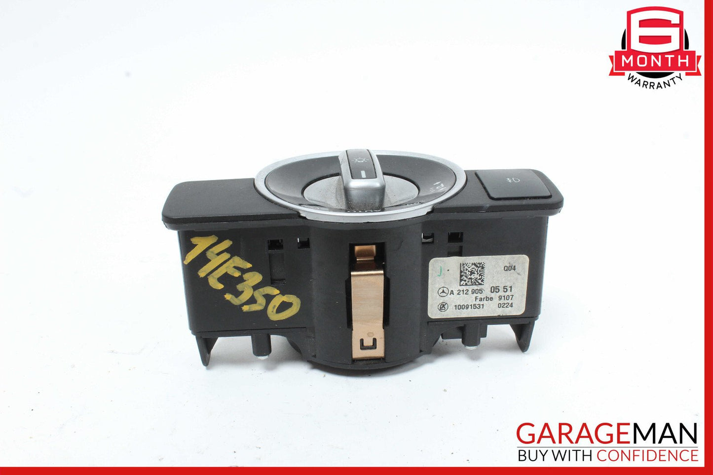 08-20 Mercedes W207 E350 Headlight Fog Light Switch Control Module OEM