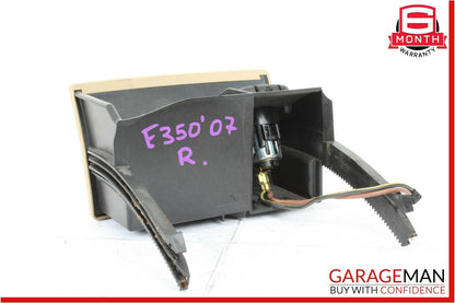 03-09 Mercedes W211 E350 Rear Center Console Ashtray Compartment Lighter Brown