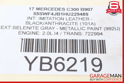 08-20 Mercedes W205 C300 Rear Left or Right Lower Suspension Control Arm OEM