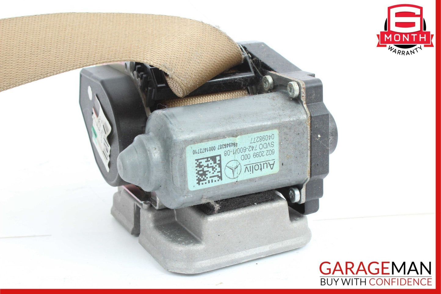 07-09 Mercedes W211 E350 CLS550 Front Right Seatbelt Seat Belt Retractor Beige