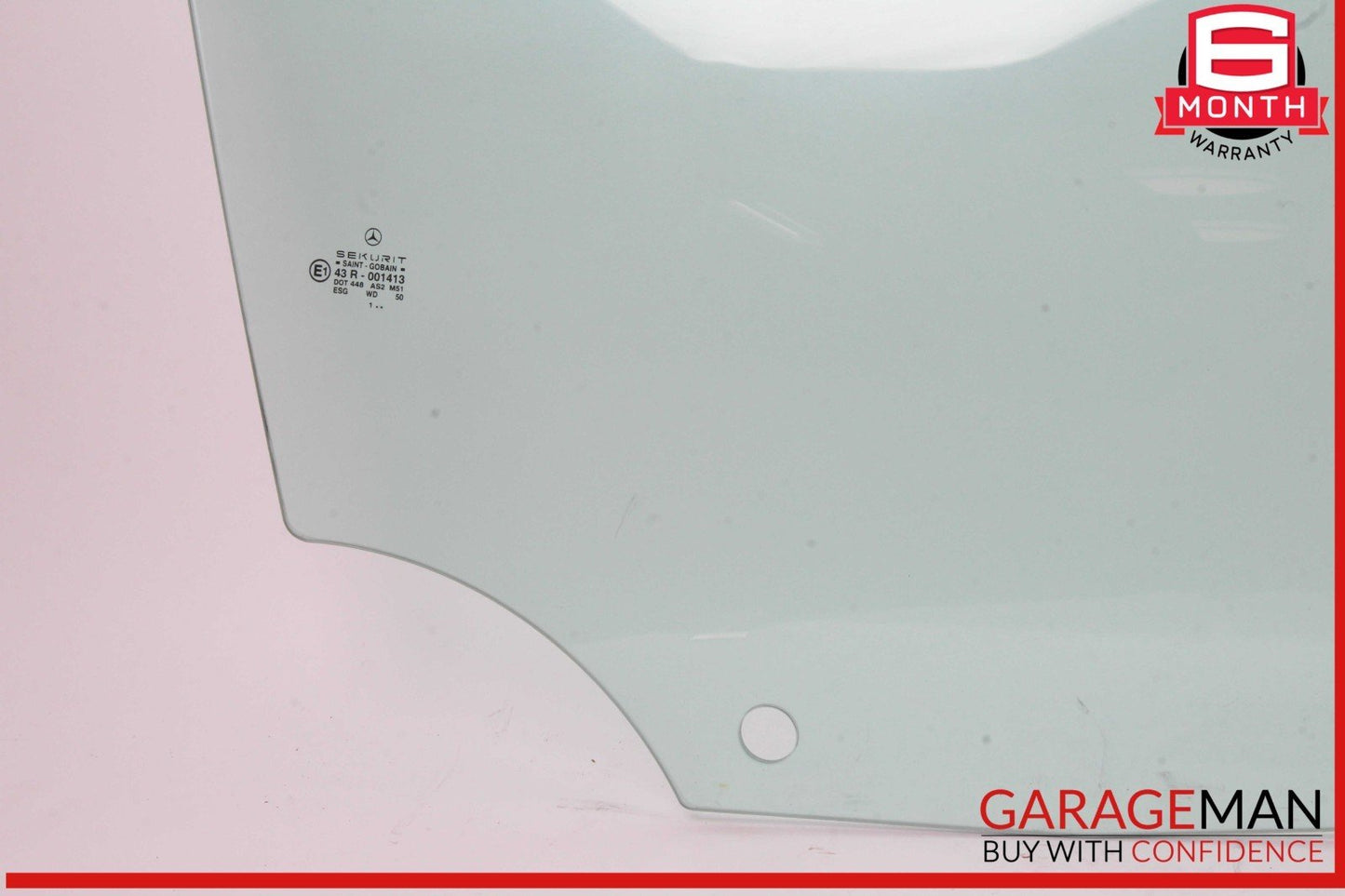 03-12 Mercedes R230 SL500 SL550 Front Right Passenger Side Door Window Glass OEM