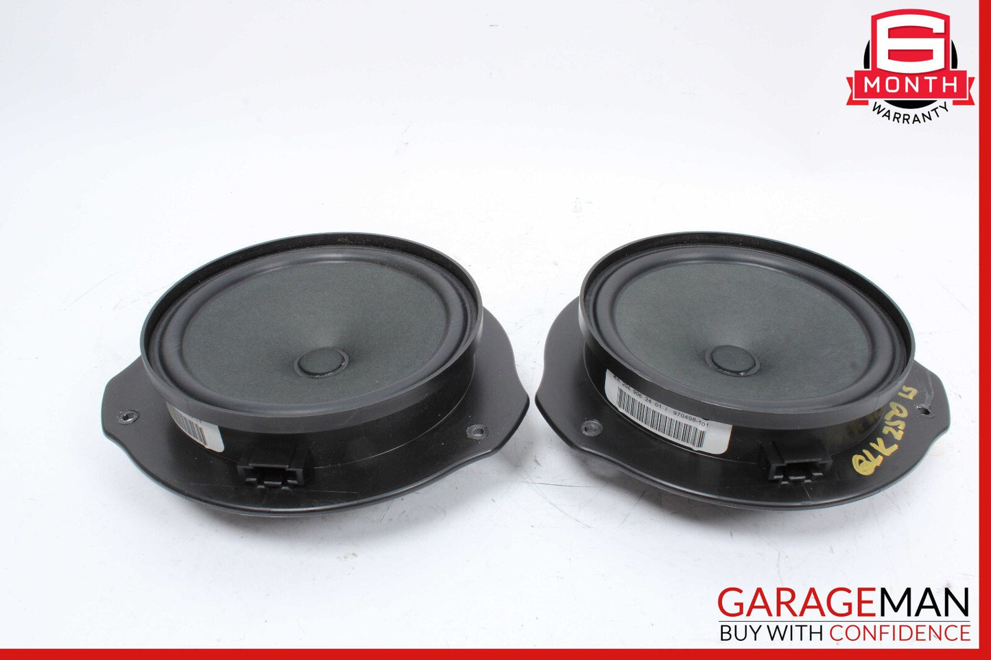 08-15 Mercedes W204 C250 C350 Front Right & Left Door Sound Speakers Set of 2