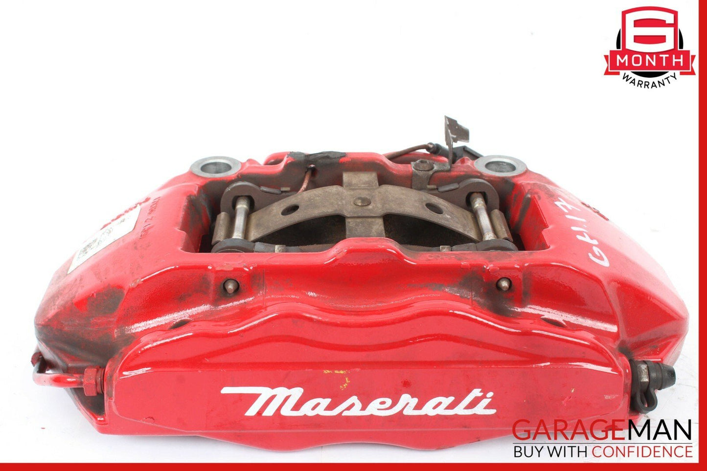 14-17 Maserati Ghibli Front Right & Left Brembo Brake Calipers Set of 2 Pc Red