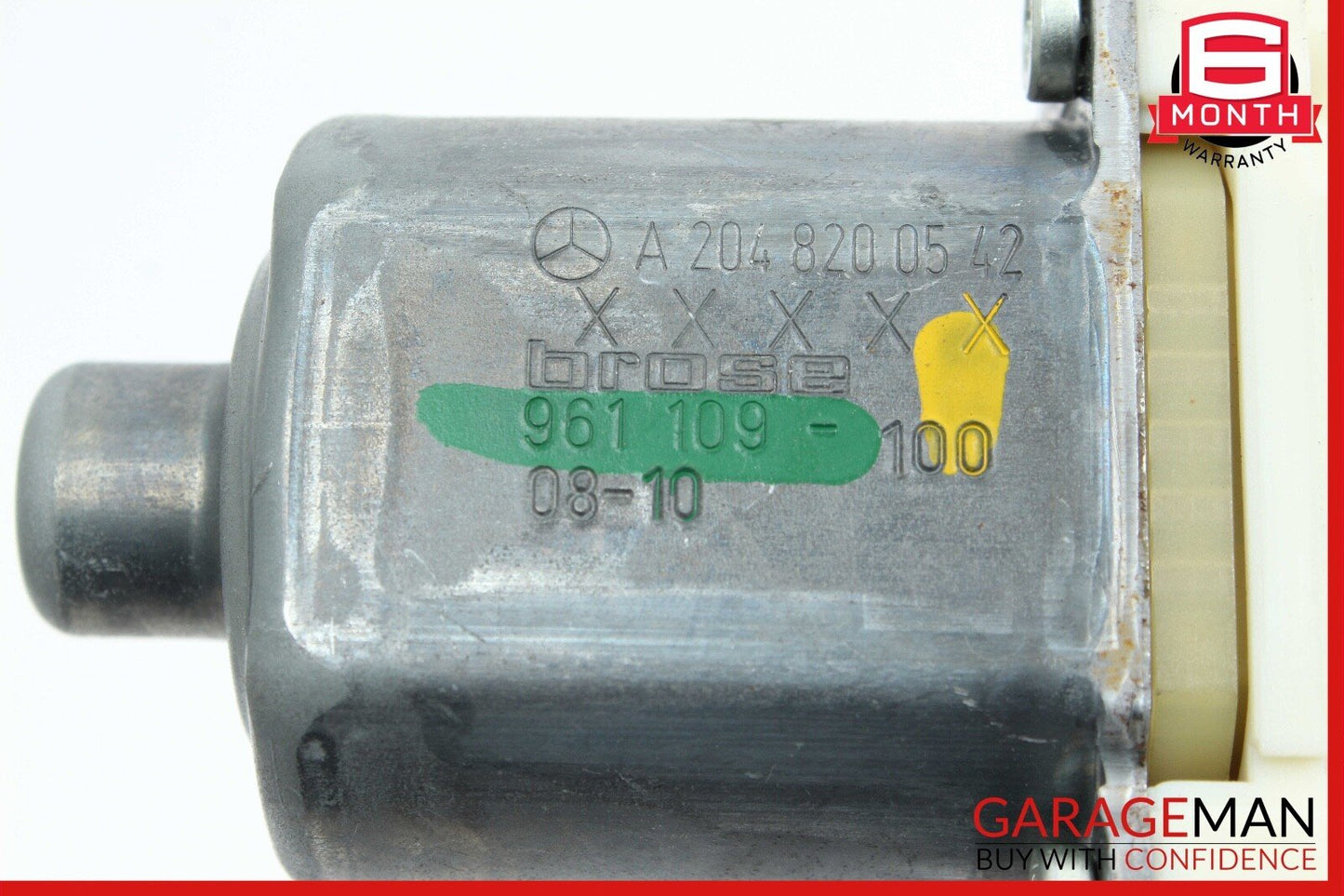 08-14 Mercedes W204 C280 Rear Left Driver Side Door Window Regulator Motor OEM