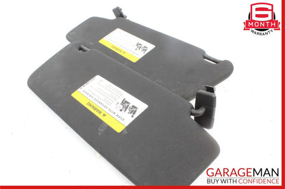 08-14 Mercedes W204 C250 Front Right and Left Sunvisor Sun Visor Set Black OEM