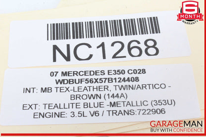 03-09 Mercedes W211 E350 Front Right Passenger Side Door Lock Latch Actuator OEM