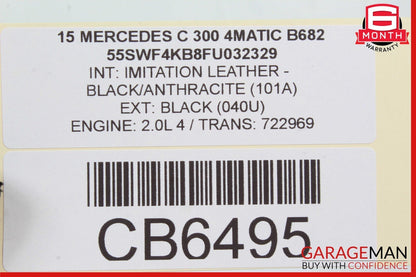 15-18 Mercedes W205 C350e Rear Left Side Door Control Module Unit 2059002613