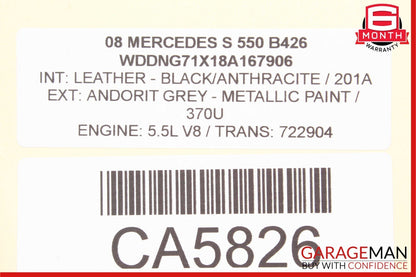 07-13 Mercedes W221 S450 S400 S550 Rear Left or Right Door Control Module Unit