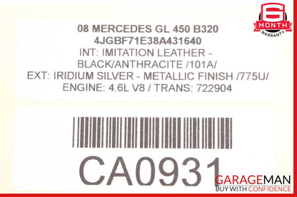 07-12 Mercedes X164 GL450 GL350 Third Seat Row Power Folding Control Module OEM
