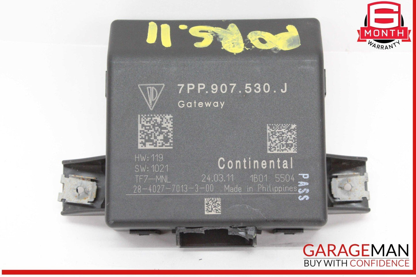 11-14 Porsche Cayenne 958 Central Gateway Control Module Unit 7PP907530J OEM