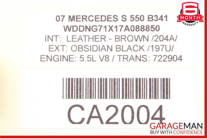 07-14 Mercedes W221 S550 CL550 S400 Electronic Parking Button Switch OEM