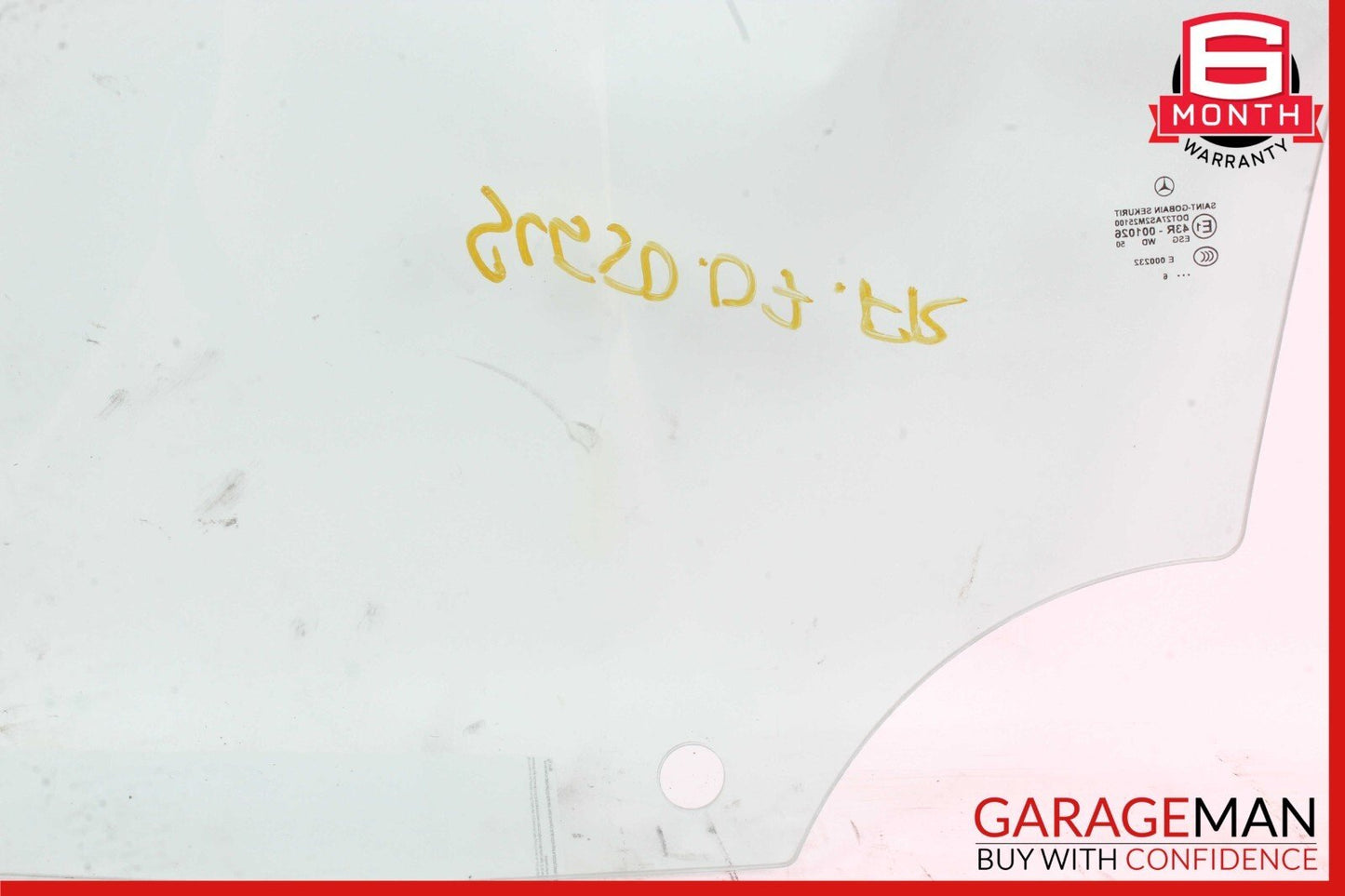03-12 Mercedes R230 SL550 SL55 AMG Front Right Side Door Window Glass Clear