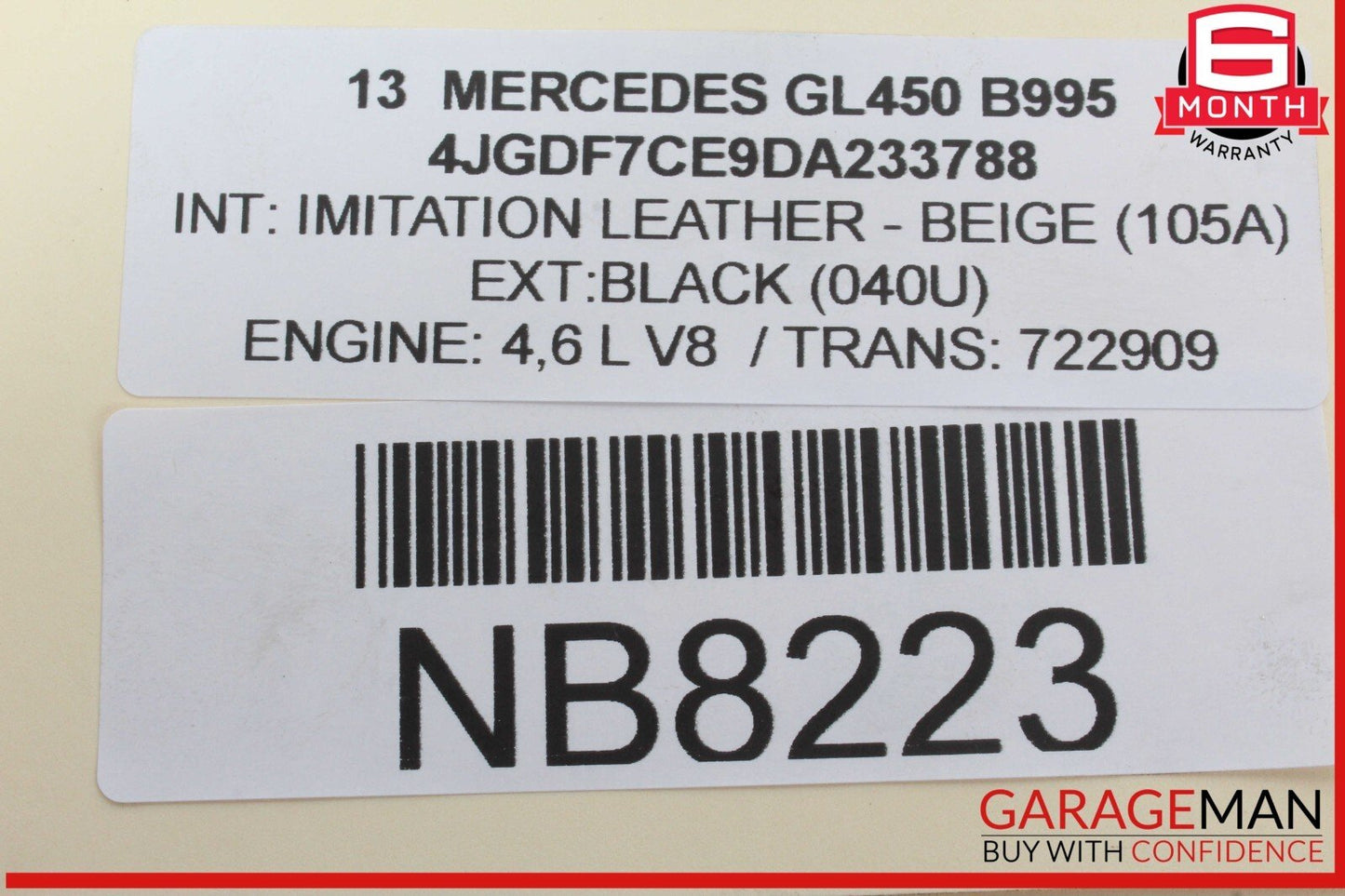 08-20 Mercedes X166 GL450 Left Side Central Locking Switch Button OEM