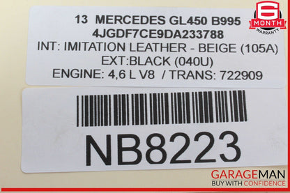 08-20 Mercedes X166 GL450 Left Side Central Locking Switch Button OEM