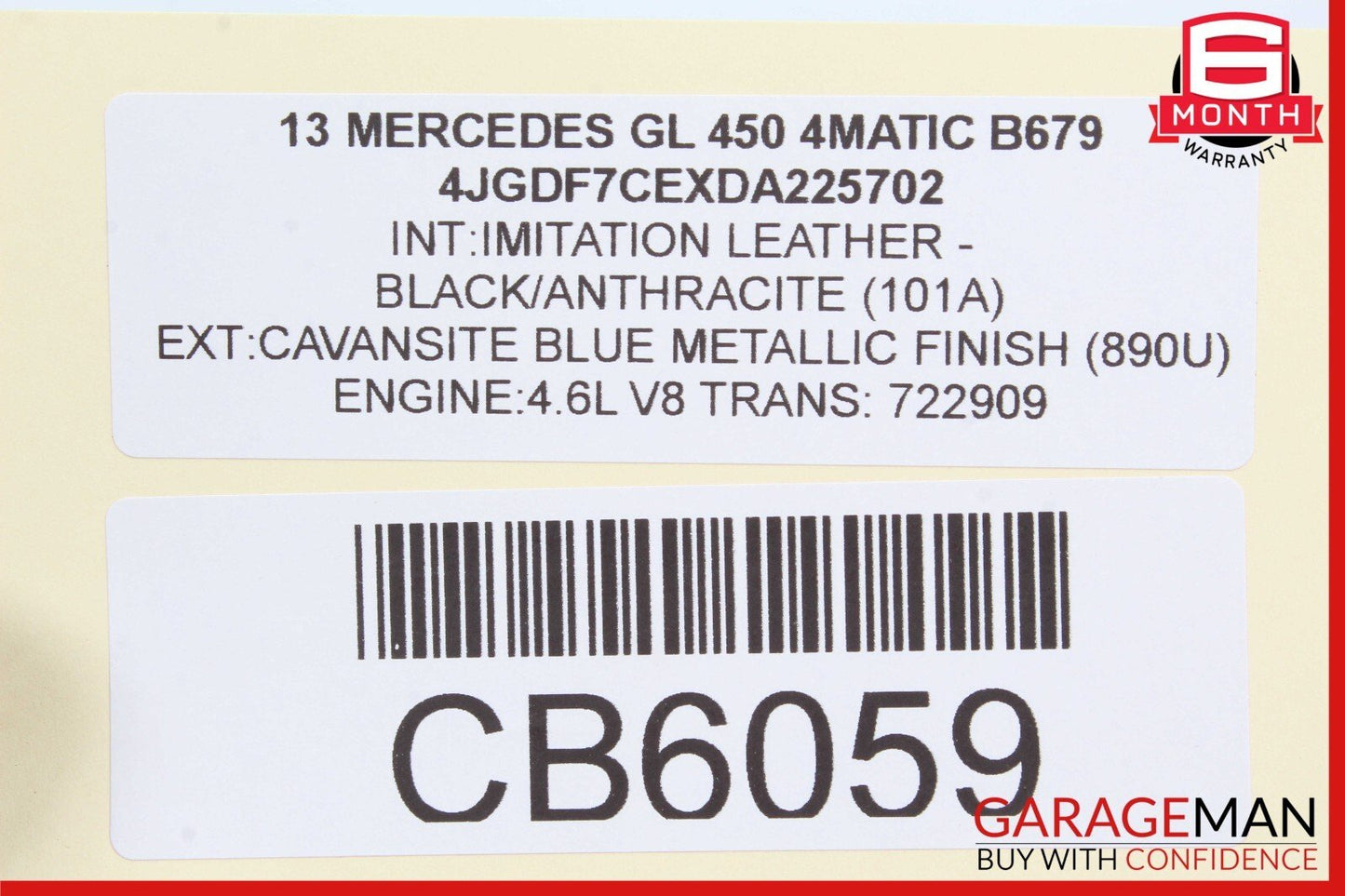 12-19 Mercedes X166 GL450 Airmatic Air Suspension Control Module 1669003507 OEM