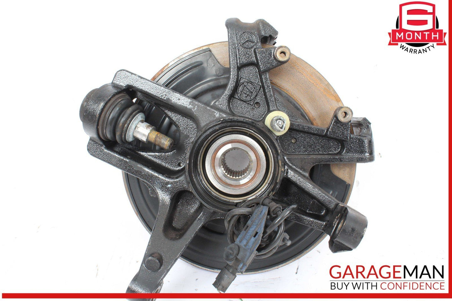 98-05 Mercedes W163 ML350 Rear Right Side Spindle Knuckle Hub w/ Rotor Disc OEM