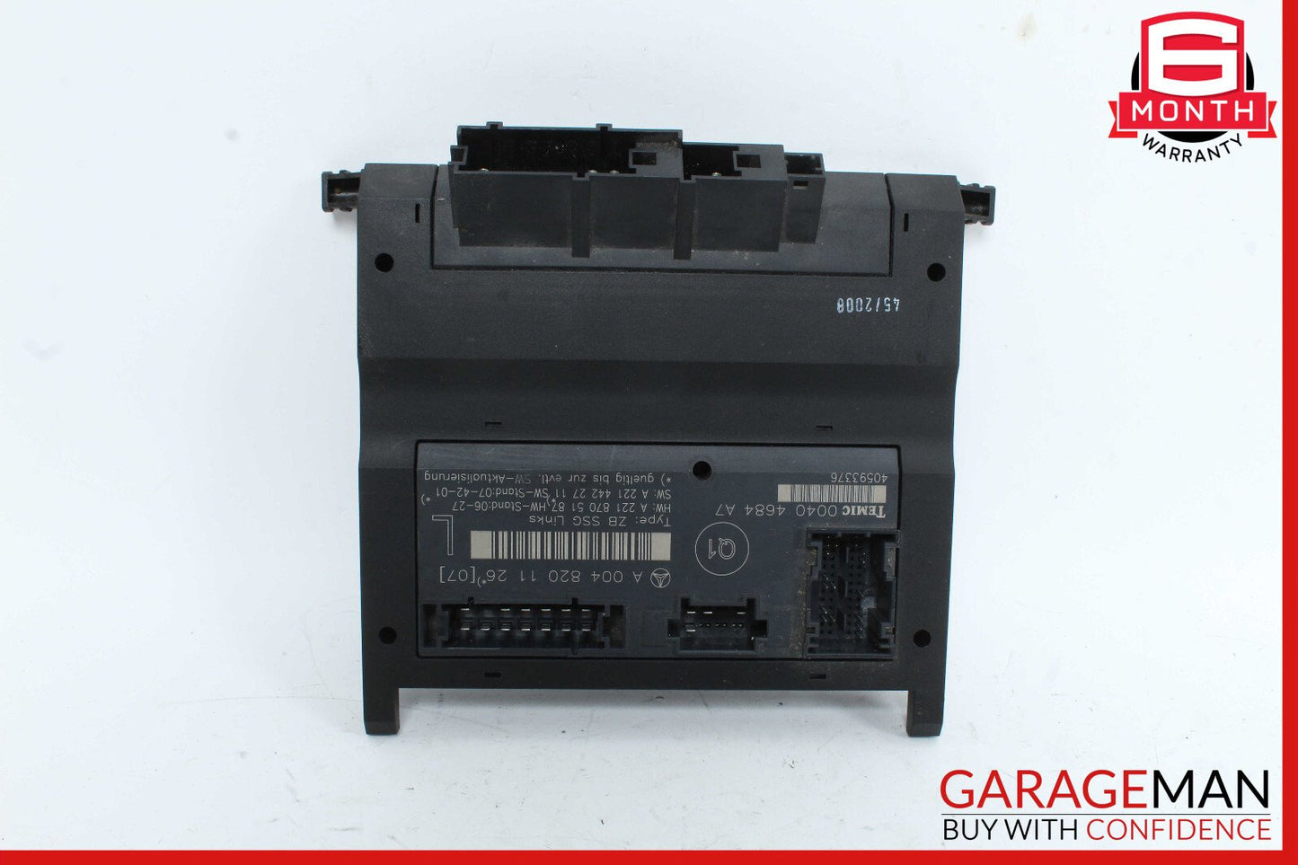 2007-2013 Mercedes-Benz S550 W221 Front Left Seat Control Module 2218707393 OEM