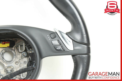 10-15 Porsche Cayenne Panamera Multifunction Steering Wheel Assembly Black OEM
