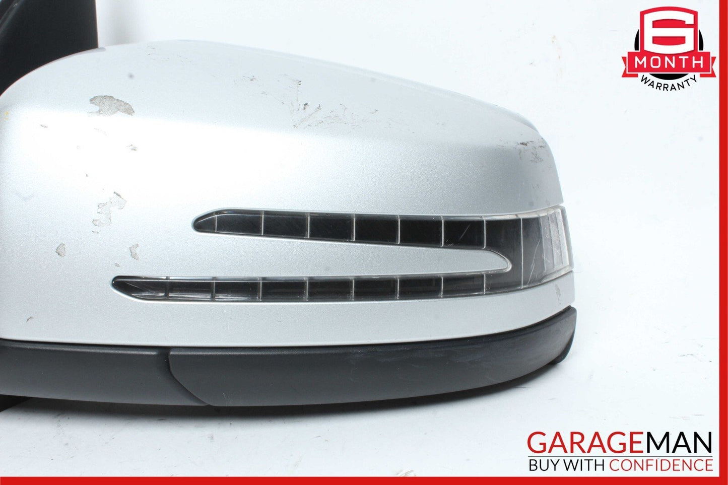 10-12 Mercedes X204 GLK350 Front Left Side Mirror Door Rear View Iridium Silver