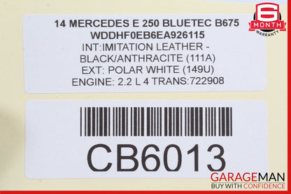 10-17 Mercedes W212 E350 C250 C300 Sirius Satellite Radio Receiver Module Unit