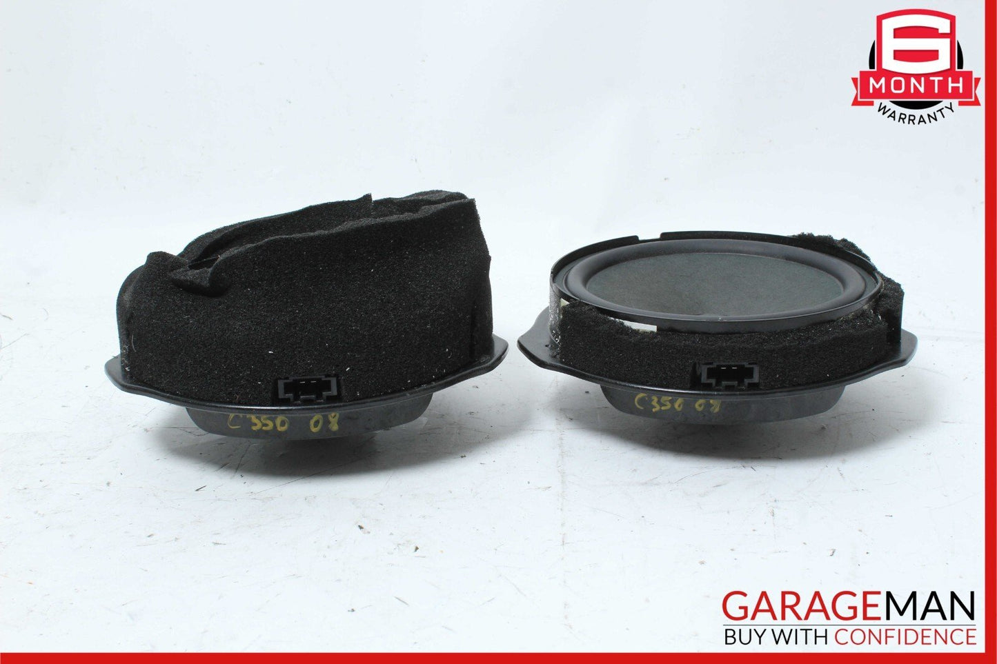 08-14 Mercedes W204 C350 Front Right & Left Side Door Sound Speaker Set of 2 Pc