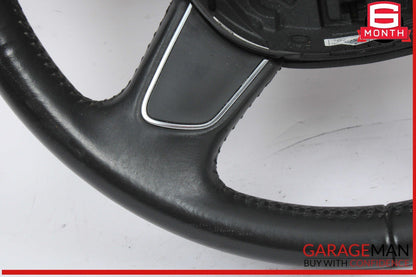 13-17 Audi Q5 Front Left Driver Side Multifunctional Steering Wheel Black OEM