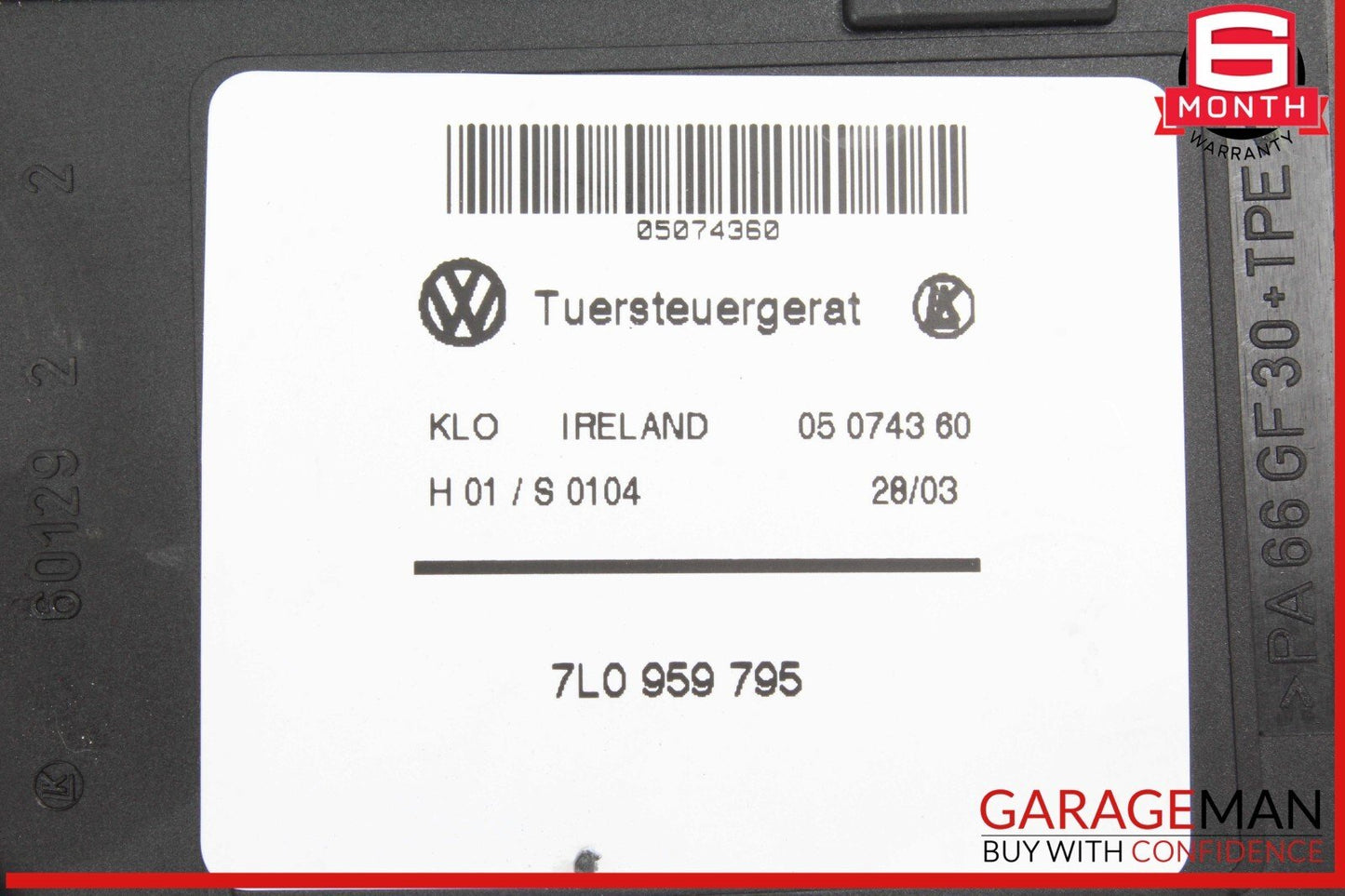03-10 Porsche Cayenne 955 957 Rear Left Driver Side Window Regulator Motor OEM