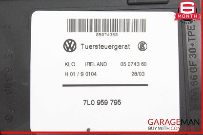 03-10 Porsche Cayenne 955 957 Rear Left Driver Side Window Regulator Motor OEM