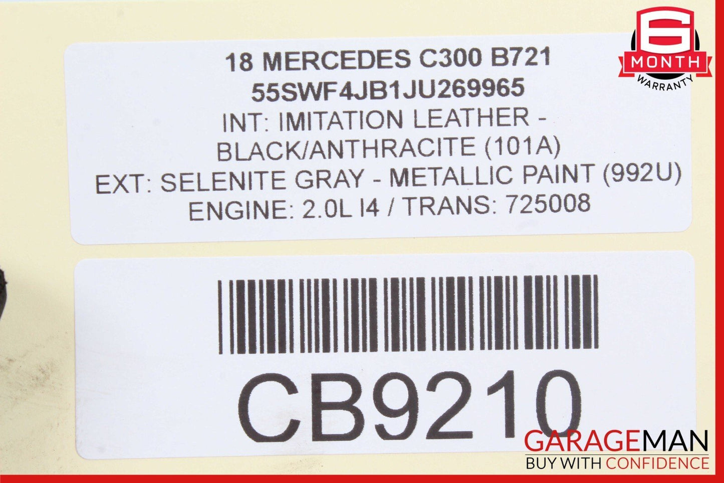 15-20 Mercedes W205 C300 A/C Air Conditioning Compressor 0032306911 OEM