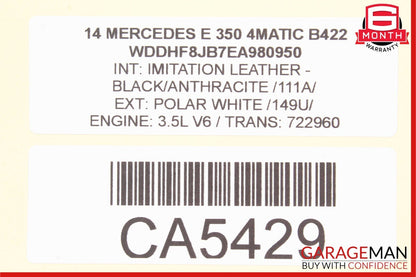 08-18 Mercedes W212 E350 SLK250 Seat Control Module Front Left Driver Side OEM