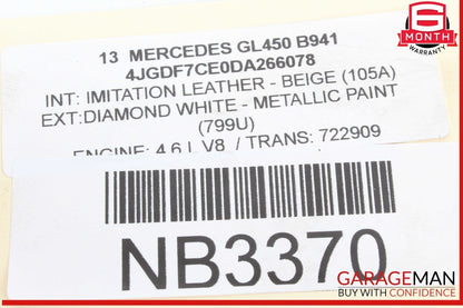 11-20 Mercedes X166 GL450 Left Side High Pressure Fuel Pump OEM