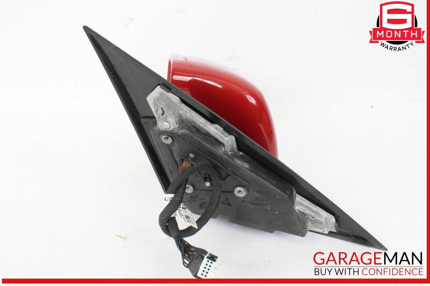 12-15 Mercedes W204 C250 C350 Front Left Side Mirror Rear View Door Red OEM