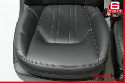 14-17 Maserati Ghibli Front Left & Right Complete Seat Cushion Assembly Black