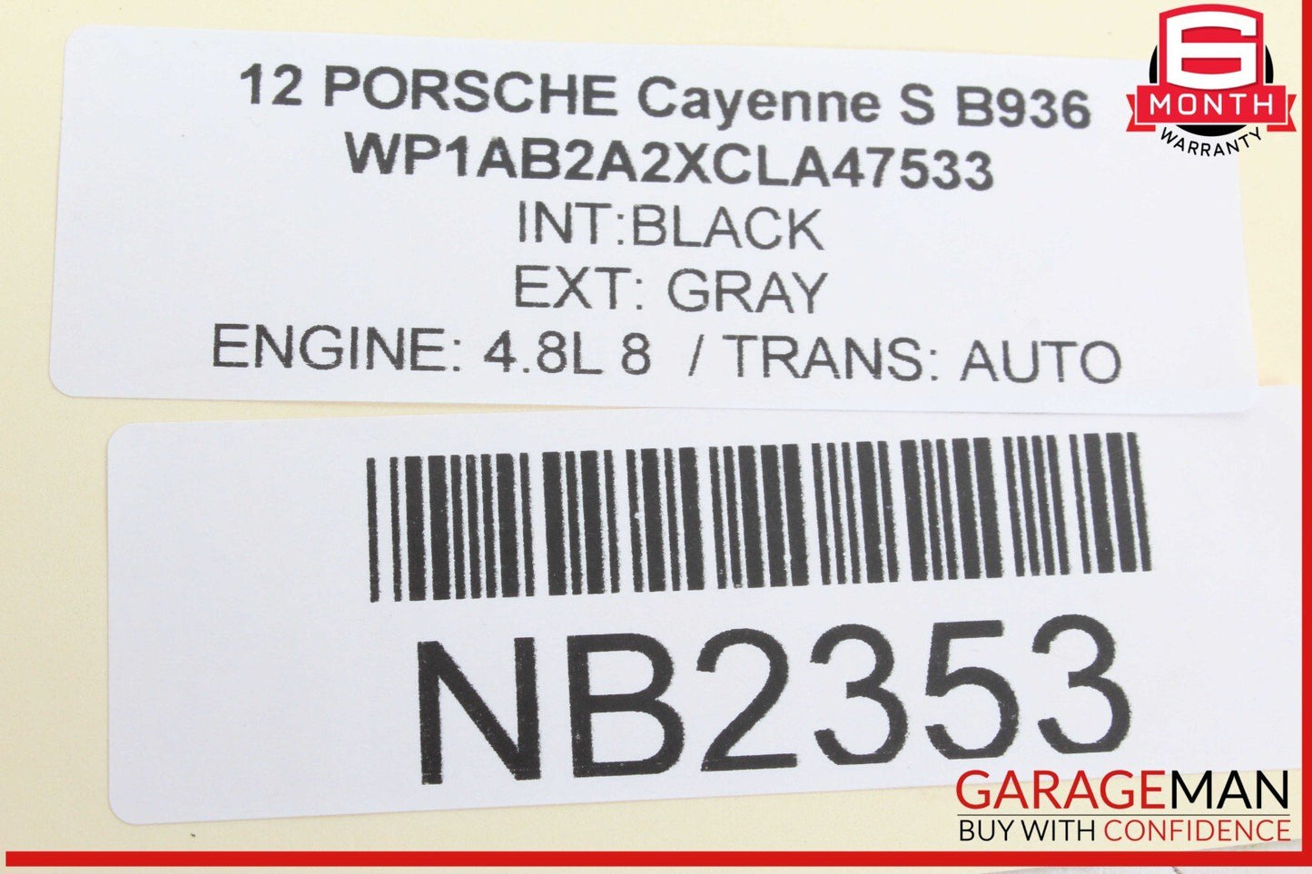 11-17 Porsche Cayenne S 958 Rear View Camera Control Module Unit 7P5907441B OEM