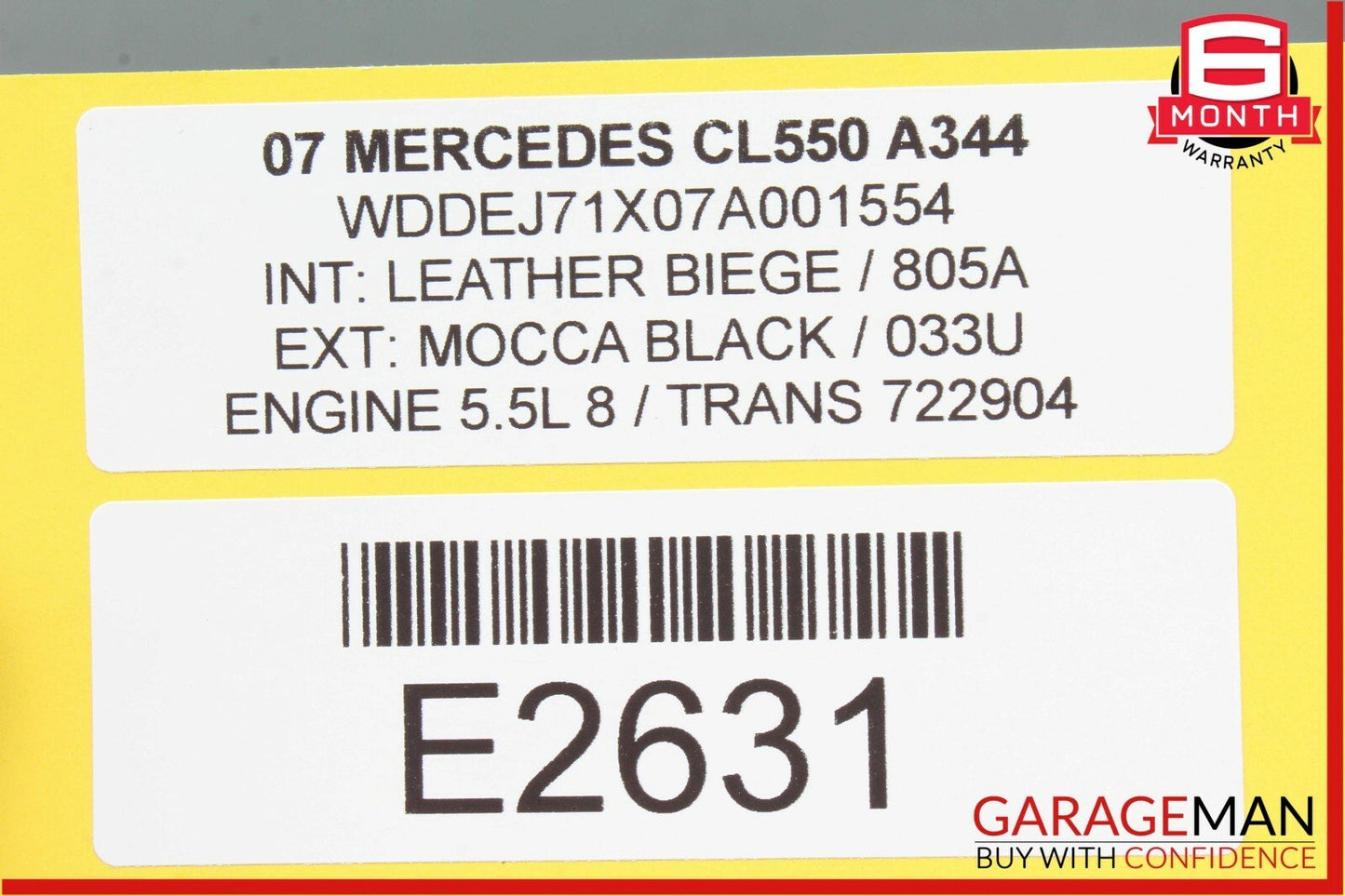 07-14 Mercedes W216 CL550 CL63 AMG S550 Keyless Go Control Module 2218707926 OEM