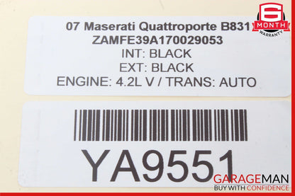 03-13 Maserati Quattroporte M139 Rear Left Side Exterior Door Handle OEM