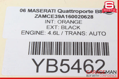 03-12 Maserati Quattroporte M139 3rd Third Brake Light 477001 477021