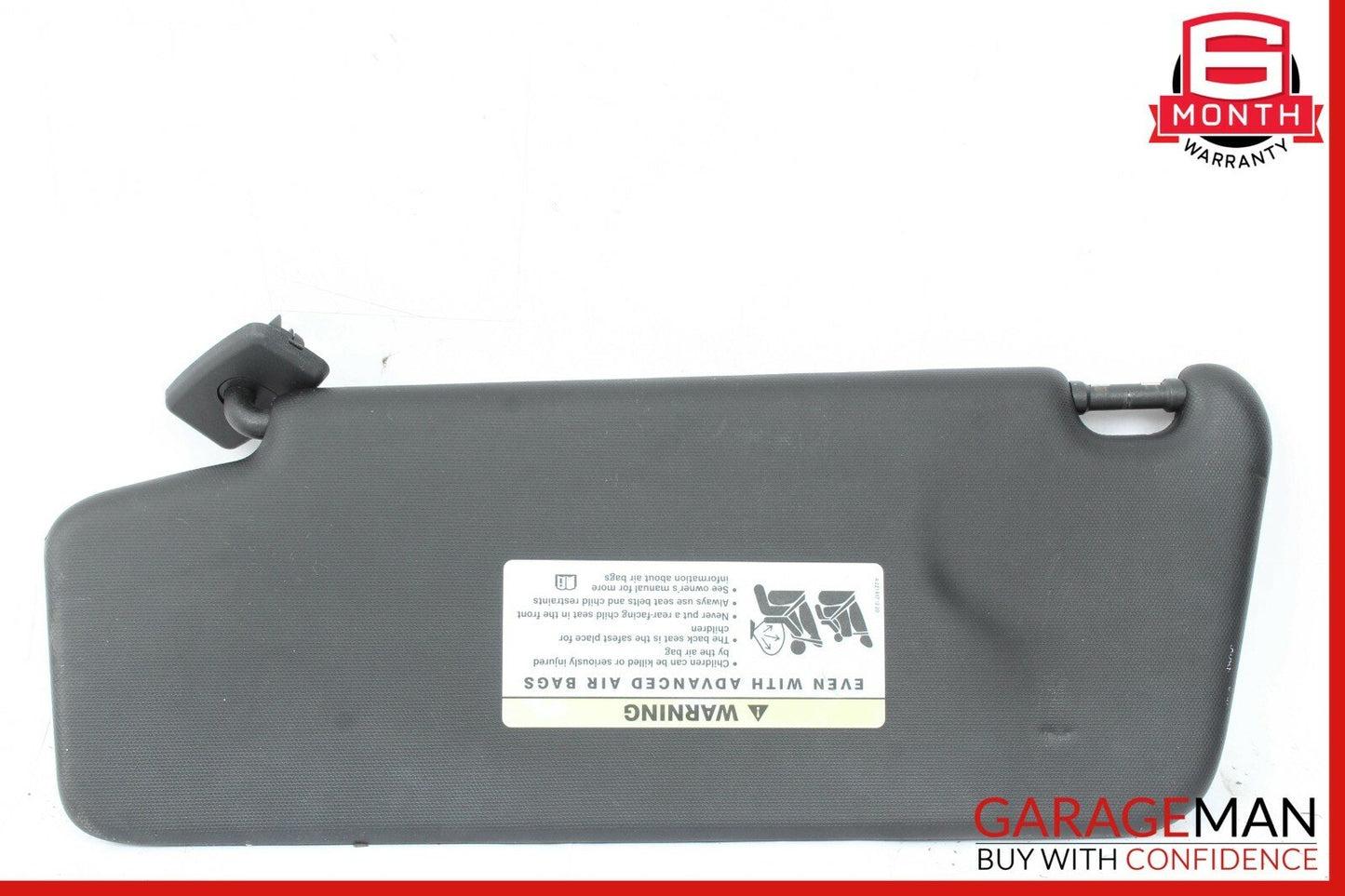 08-14 Mercedes W204 C350 Front Right Passenger Sun Visor Sunvisor Shade Black