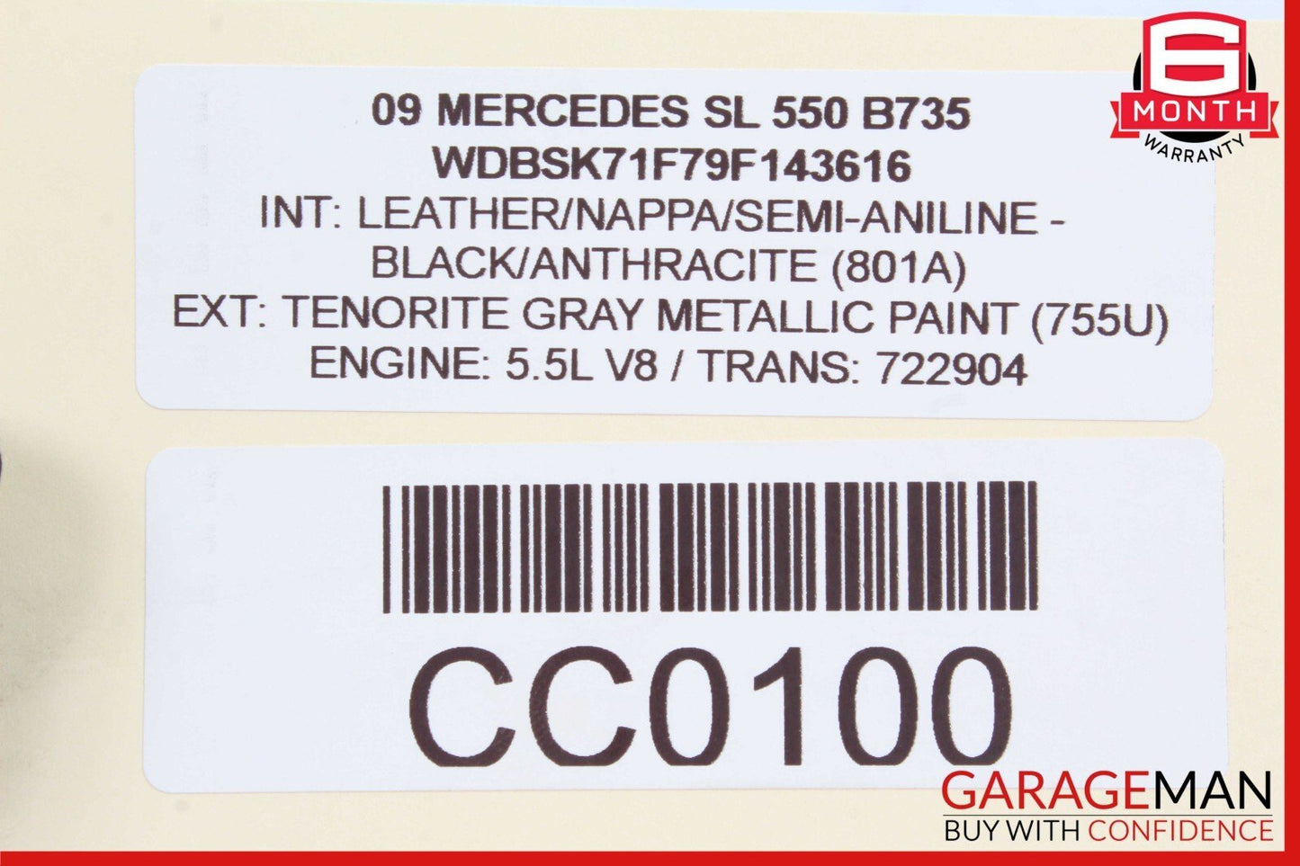 03-12 Mercedes R230 SL550 SL63 AMG Front Left Side Door Control Module Unit