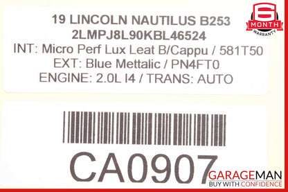19-21 Lincoln Nautilus Front Windshield Lane Assist Camera OEM