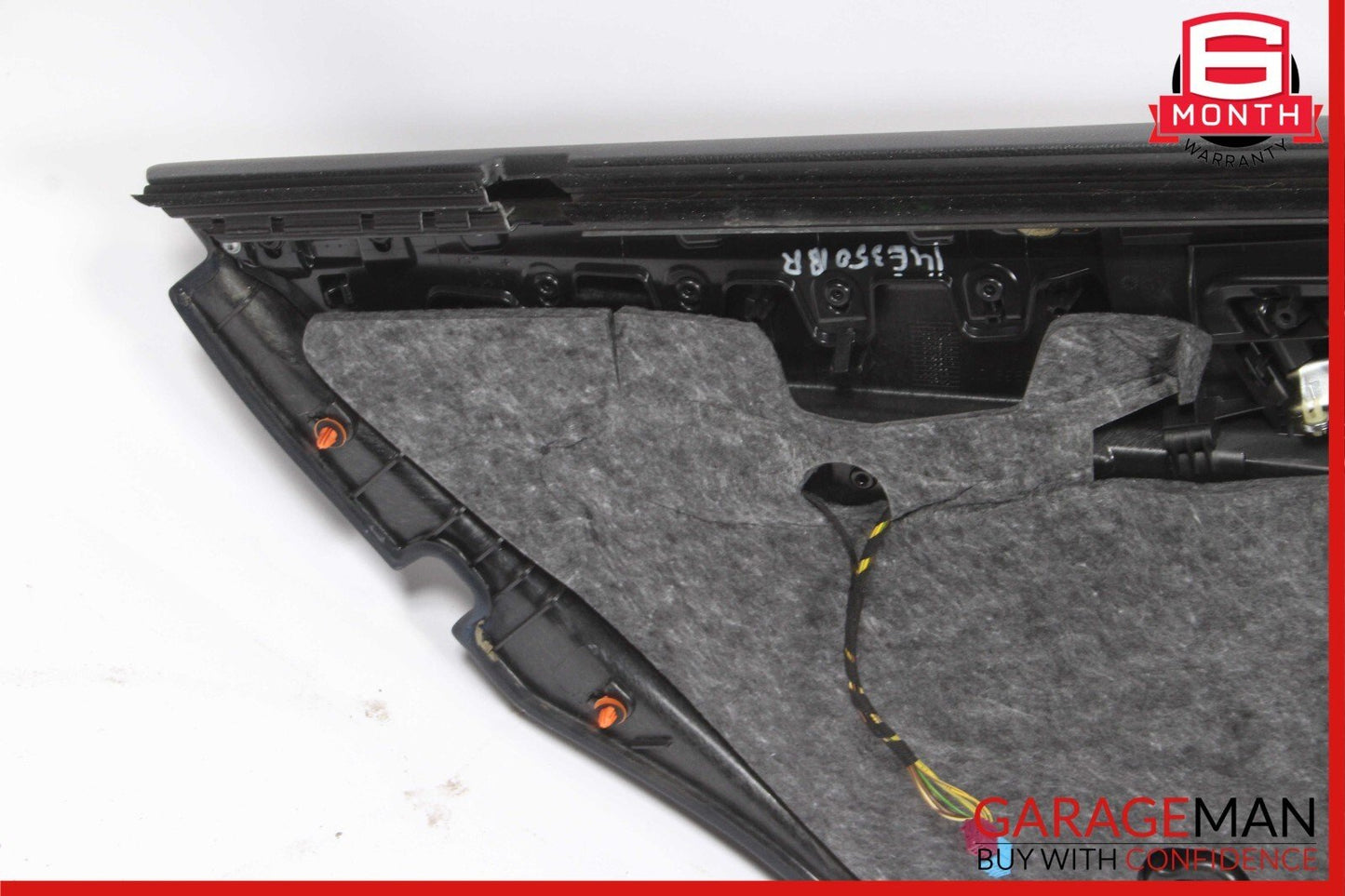 14-16 Mercedes W212 E400 E550 Rear Right Interior Door Panel Leather Grey OEM