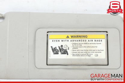 01-07 Mercedes W203 C230 Front Right Side Sunvisor Visor Sun Shade Sunshade Gray